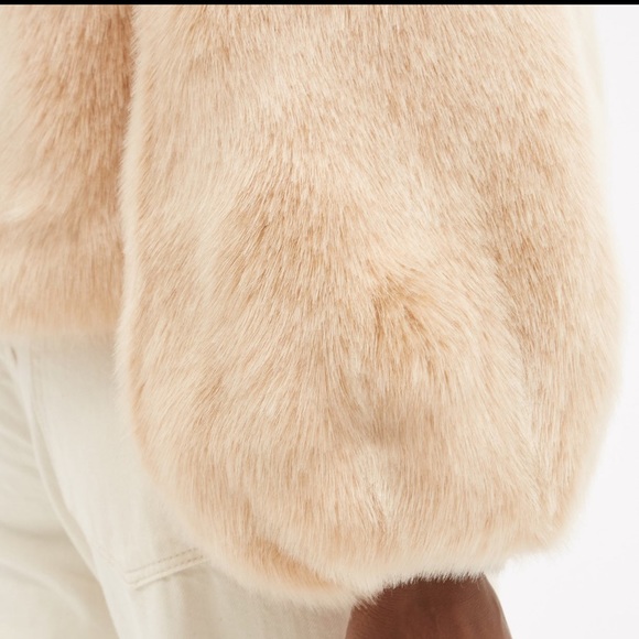 NWT Shrimps Ralph Crochet-Collar Faux Fur Jacket - Picture 3 of 11